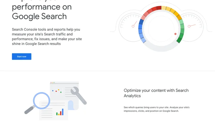 Google Search Console — skærmbillede af værktøjets flade